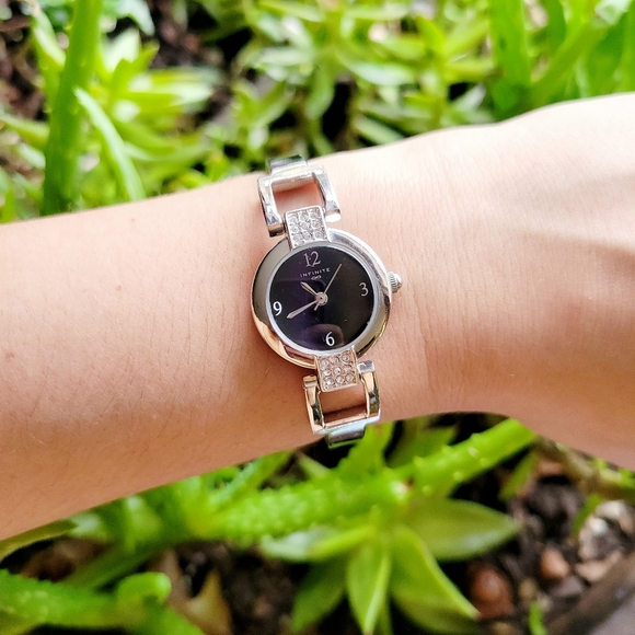 Infinite Infinity Silver Rhinestone Watch - Picture 4 of 10